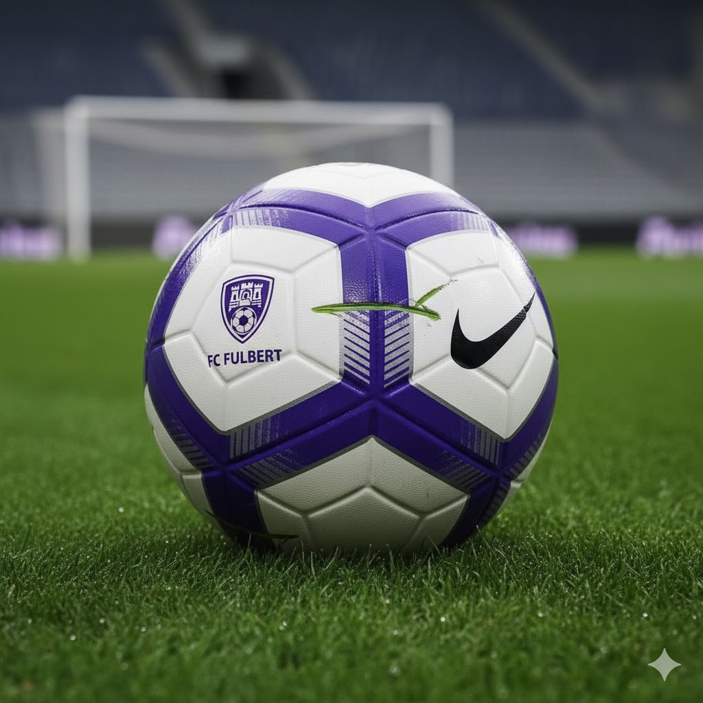 Ballon officiel sur la pelouse